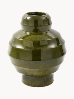 Jarrones|Jarrones>POLSPOTTEN Jarrón artesanal Sumo Verde oliva