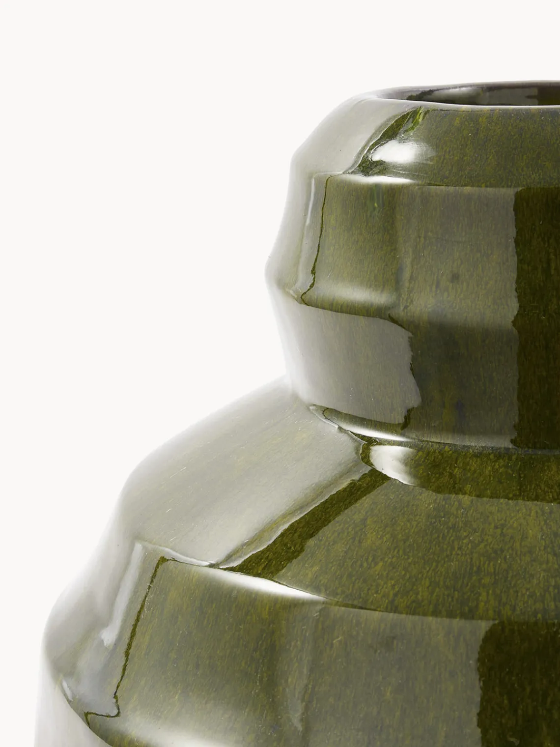 Jarrones|Jarrones>POLSPOTTEN Jarrón artesanal Sumo Verde oliva