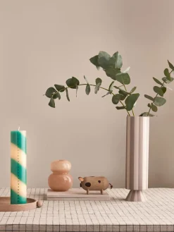 Jarrones|Jarrones>Oyoy Living Design Jarrón artesanal Toppu, 31 cm Tonos beige