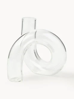 Jarrones|Jarrones>Westwing Collection Jarrón artesanal Zaida, 12 cm Transparente