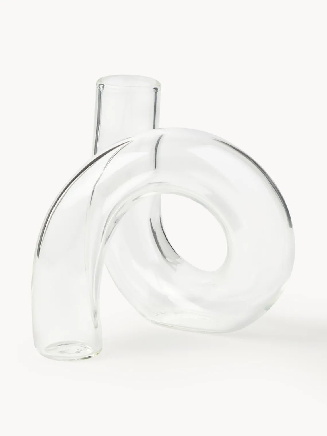 Jarrones|Jarrones>Westwing Collection Jarrón artesanal Zaida, 12 cm Transparente