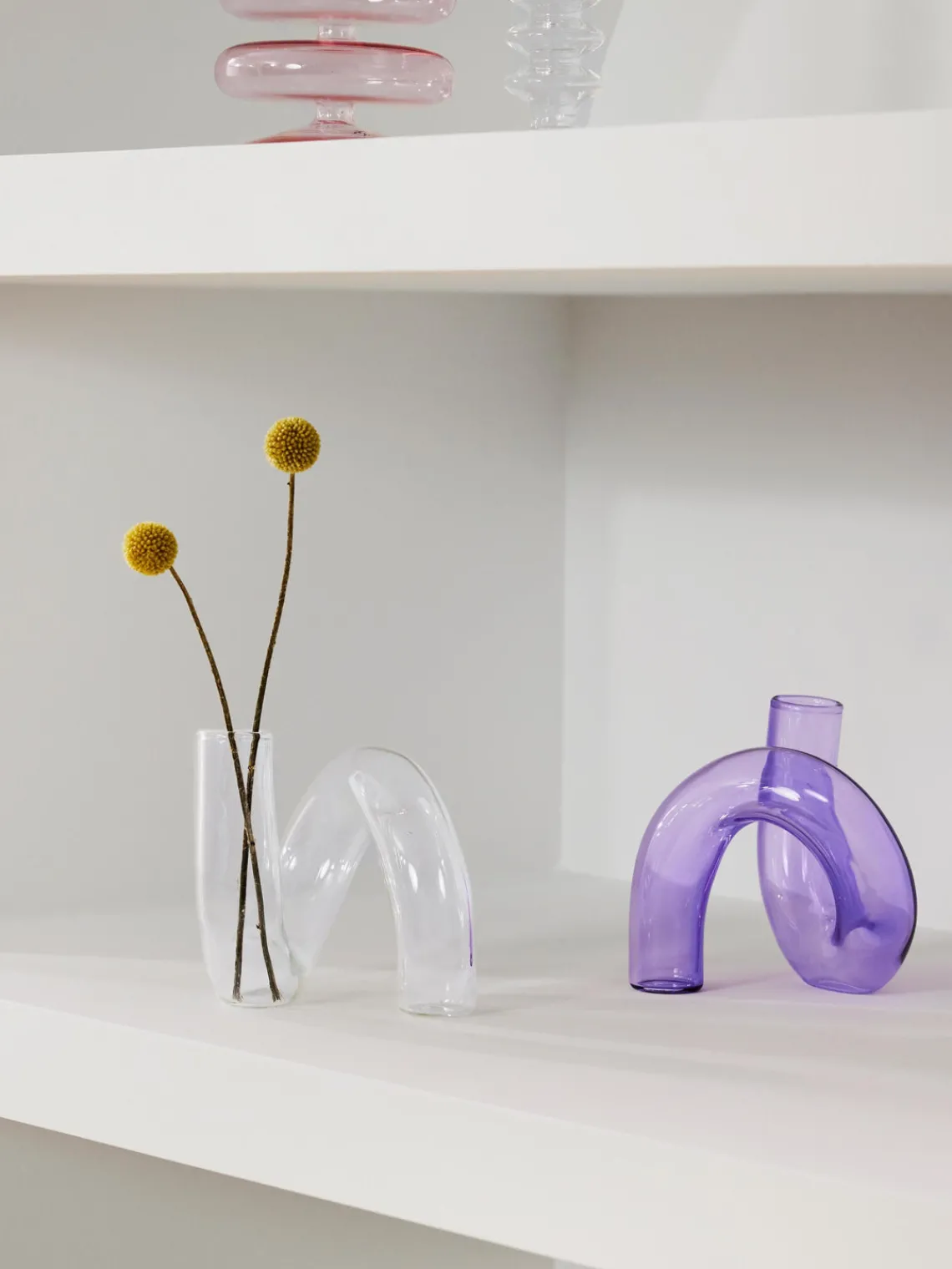 Jarrones|Jarrones>Westwing Collection Jarrón artesanal Zaida, 12 cm Transparente