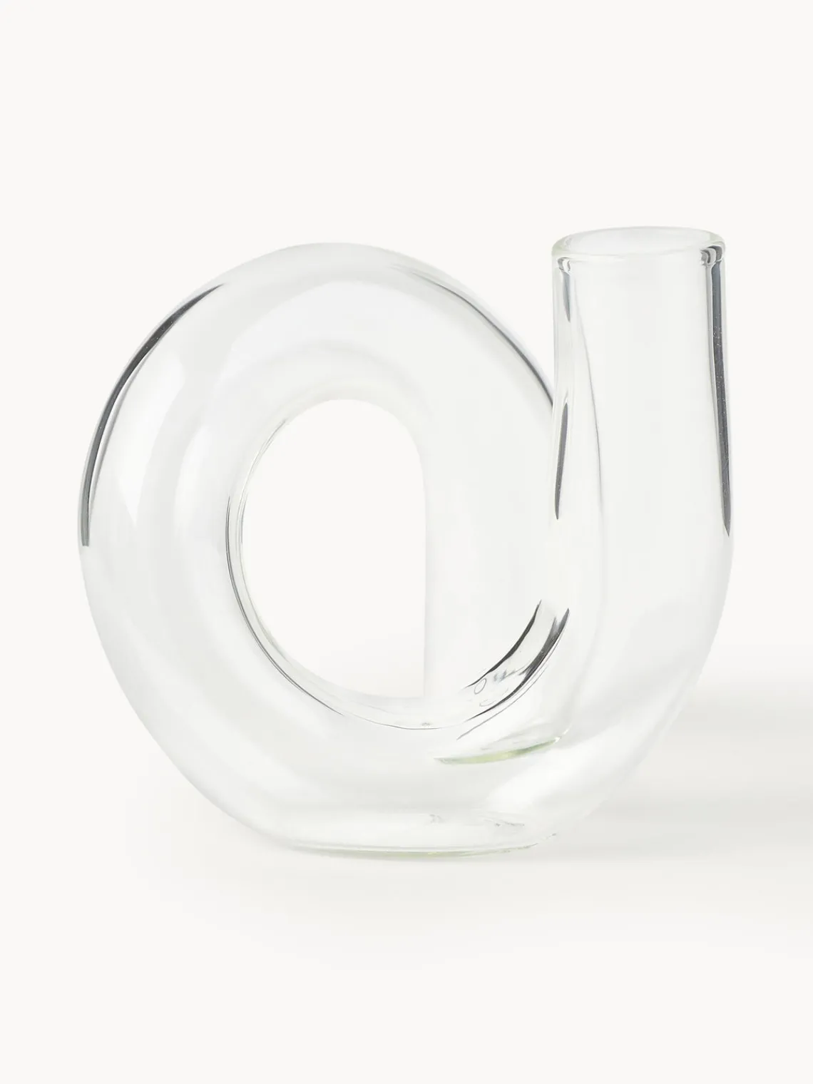 Jarrones|Jarrones>Westwing Collection Jarrón artesanal Zaida, 12 cm Transparente