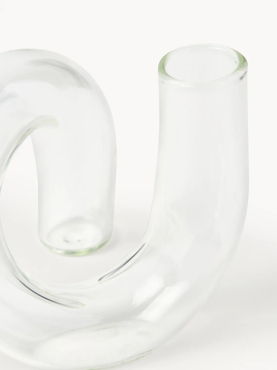 Jarrones|Jarrones>Westwing Collection Jarrón artesanal Zaida, 12 cm Transparente