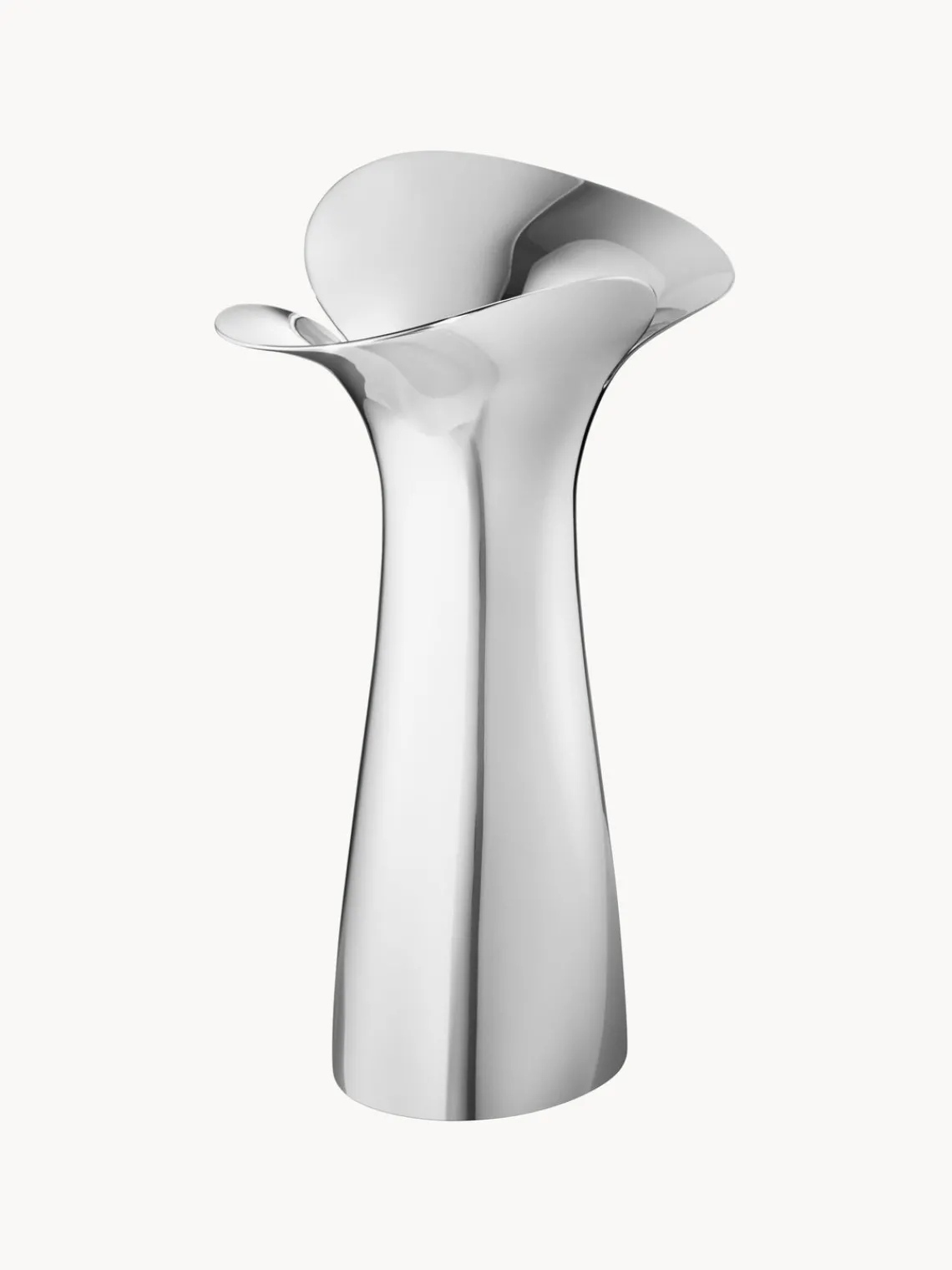Jarrones|Decoración>GEORG JENSEN Jarrón de acero inoxidable Bloom Botanica, 22 cm