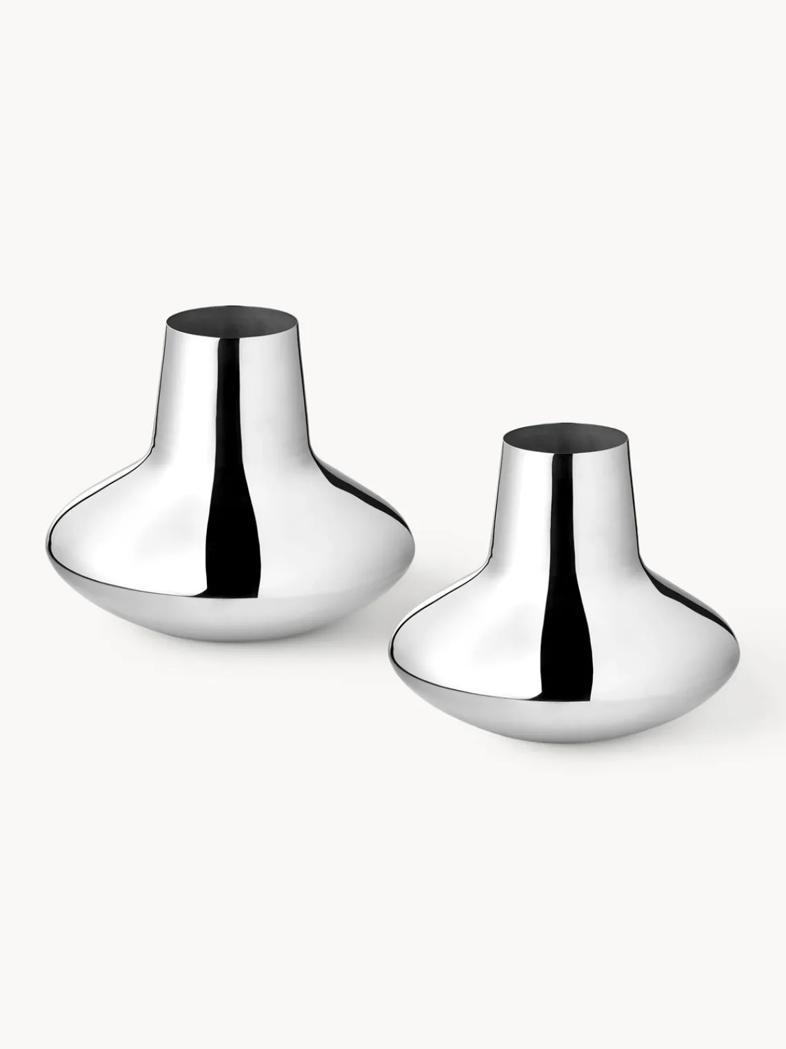 Discount Jarrón de acero inoxidable Henning Koppel, 22 cm Jarrones|Jarrones