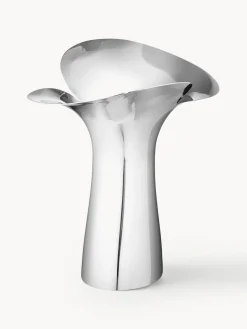 Jarrones|Jarrones>GEORG JENSEN Jarrón de acero inoxidable Bloom Botanica, 33 cm