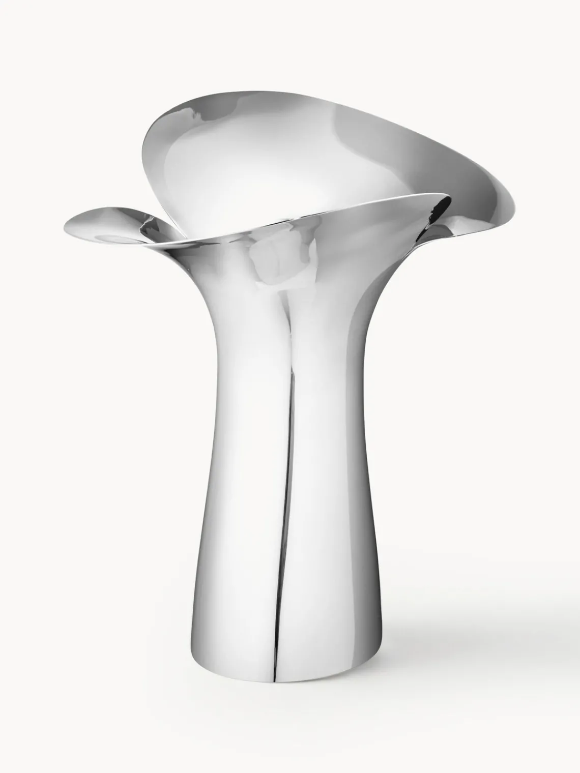 Jarrones|Jarrones>GEORG JENSEN Jarrón de acero inoxidable Bloom Botanica, 33 cm