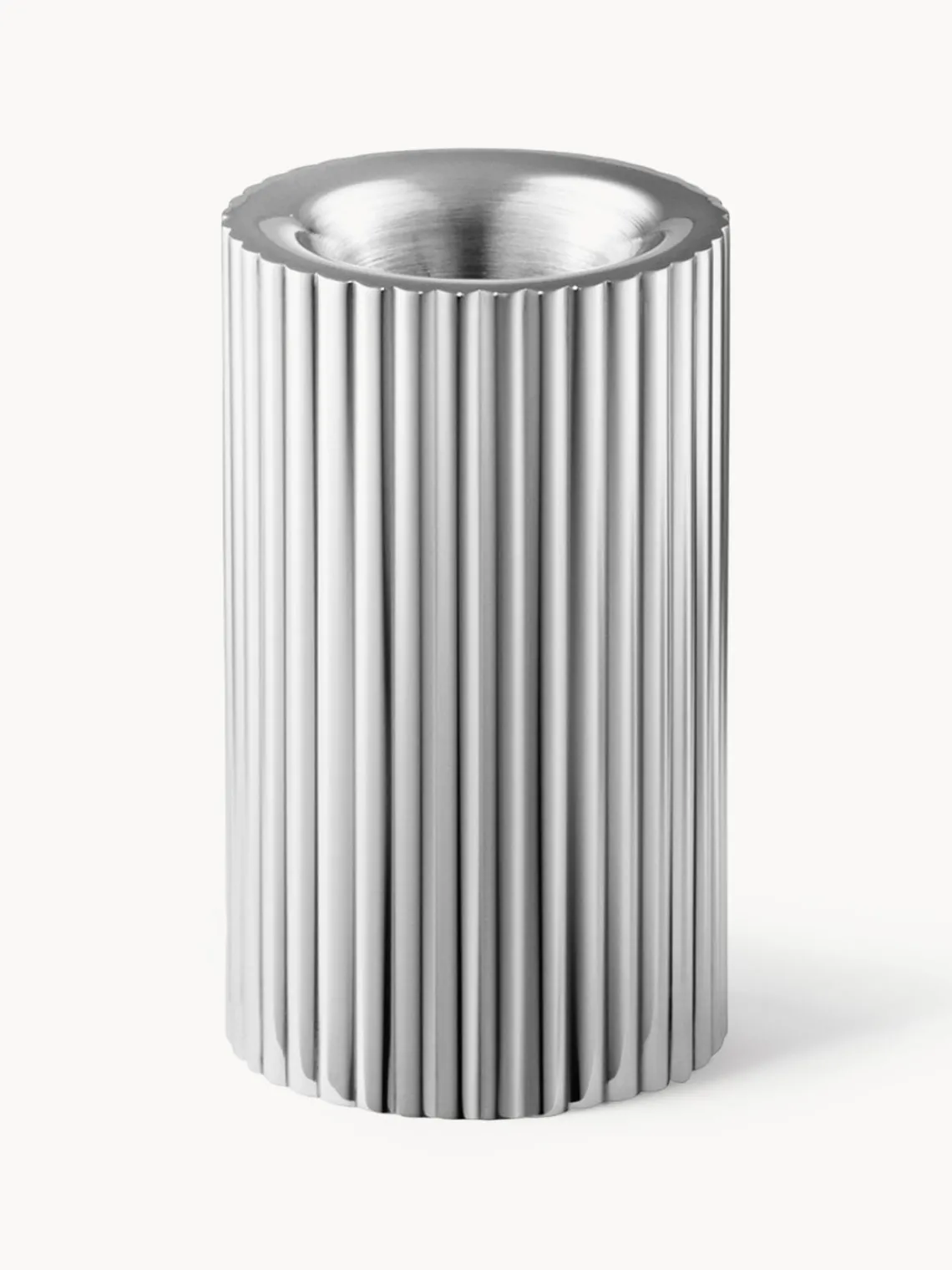 Portavelas|Jarrones>GEORG JENSEN Jarrón de acero inoxidable Henning Koppel, 8 cm