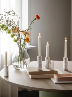 Portavelas|Jarrones>GEORG JENSEN Jarrón de acero inoxidable Henning Koppel, 8 cm