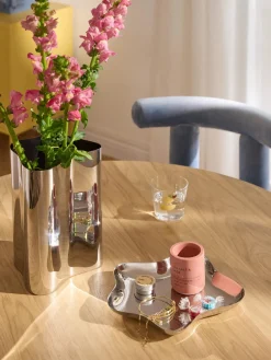 New Jarrón de acero inoxidable Vine, 26 cm Jarrones|Jarrones