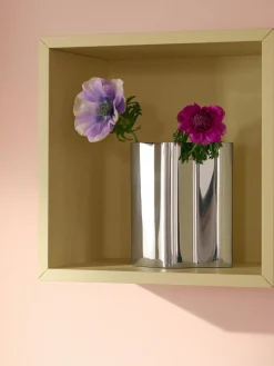 Sale Jarrón de acero inoxidable Vine, 18 cm Jarrones|Jarrones