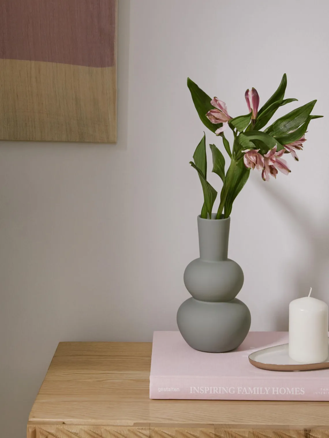 Outlet Jarrón de diseño Eathan, 20 cm Jarrones|Decoración