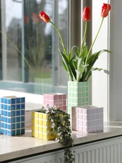 Discount Jarrón de diseño Tile, 28 cm Jarrones|Jarrones