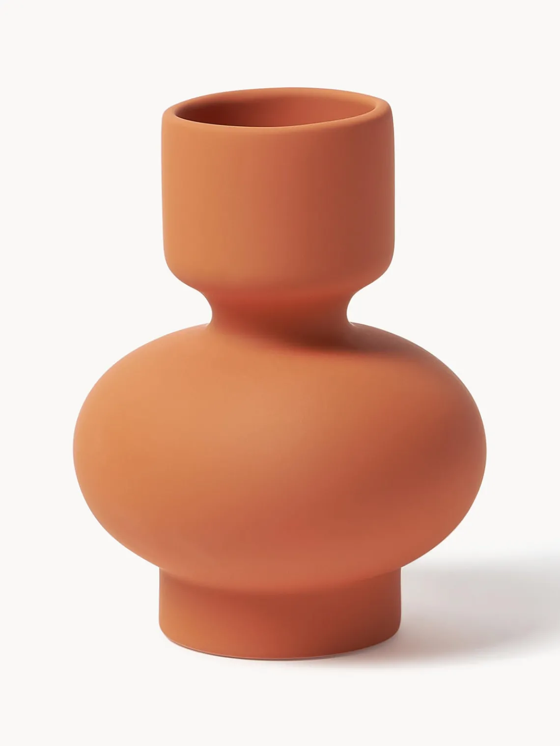 Jarrones|Jarrones>Westwing Collection Jarrón de gres Elta, 16 cm Ocre