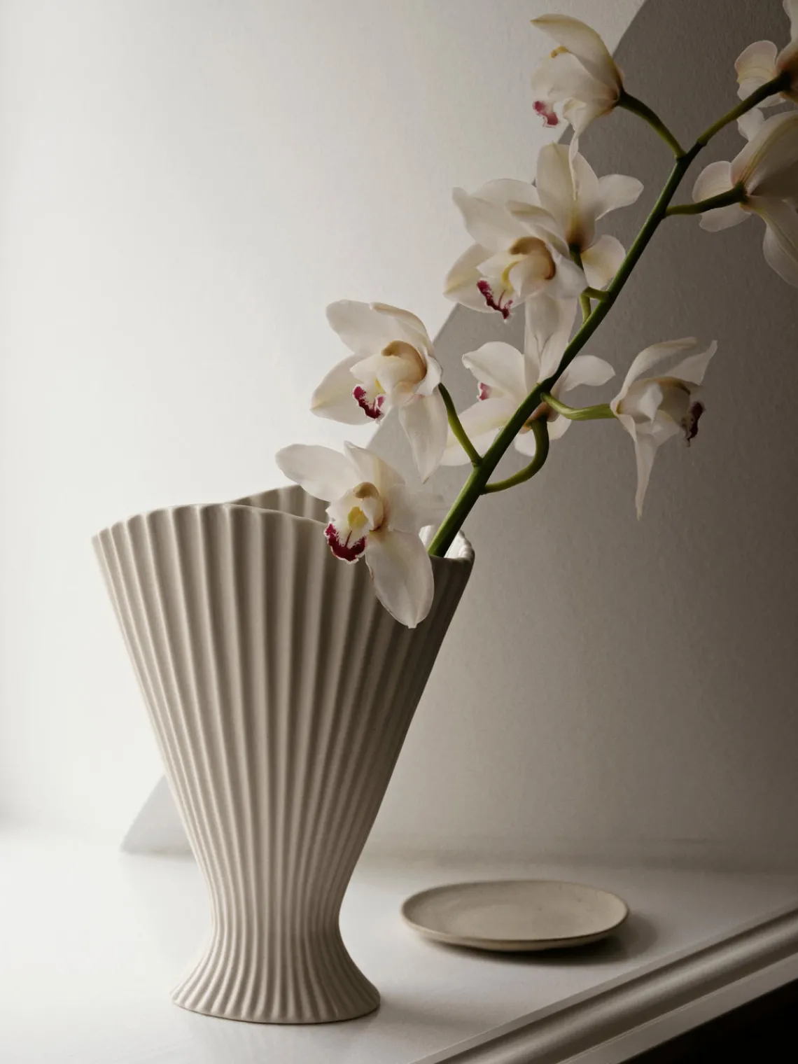 Jarrones|Jarrones>Ferm Living Jarrón de gres Fountain, 31 cm