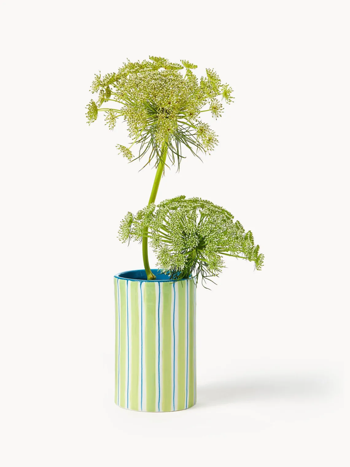 Jarrones|Jarrones>&k Amsterdam Jarrón de porcelana artesanal Ray, 13 cm