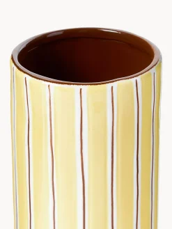 Clearance Jarrón de porcelana artesanal Ray, 18 cm Jarrones|Jarrones