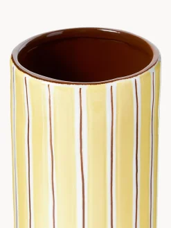 Clearance Jarrón de porcelana artesanal Ray, 18 cm Jarrones|Jarrones