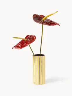 Clearance Jarrón de porcelana artesanal Ray, 18 cm Jarrones|Jarrones