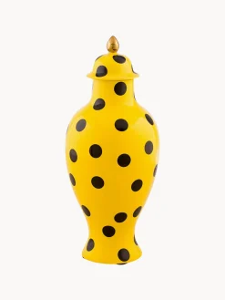 Online Jarrón de porcelana con tapa Toiletpaper, 47 cm Jarrones|Jarrones