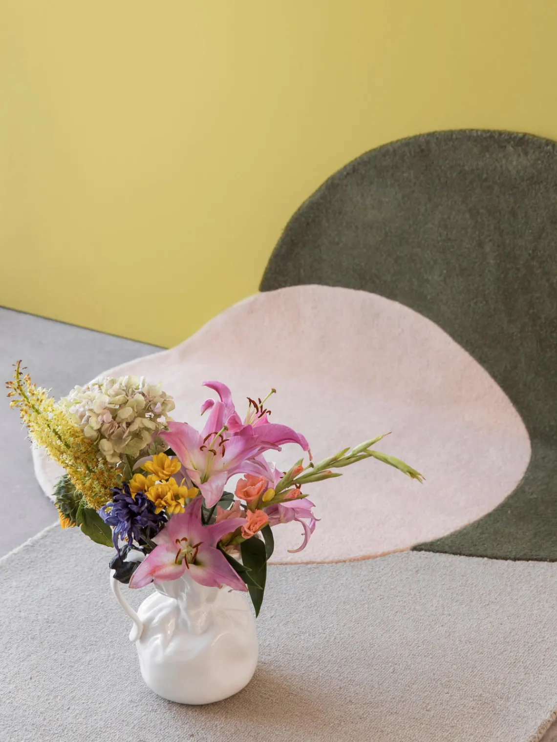 Jarrones|Jarrones>byon Jarrón de porcelana Crumple, 26 cm Blanco