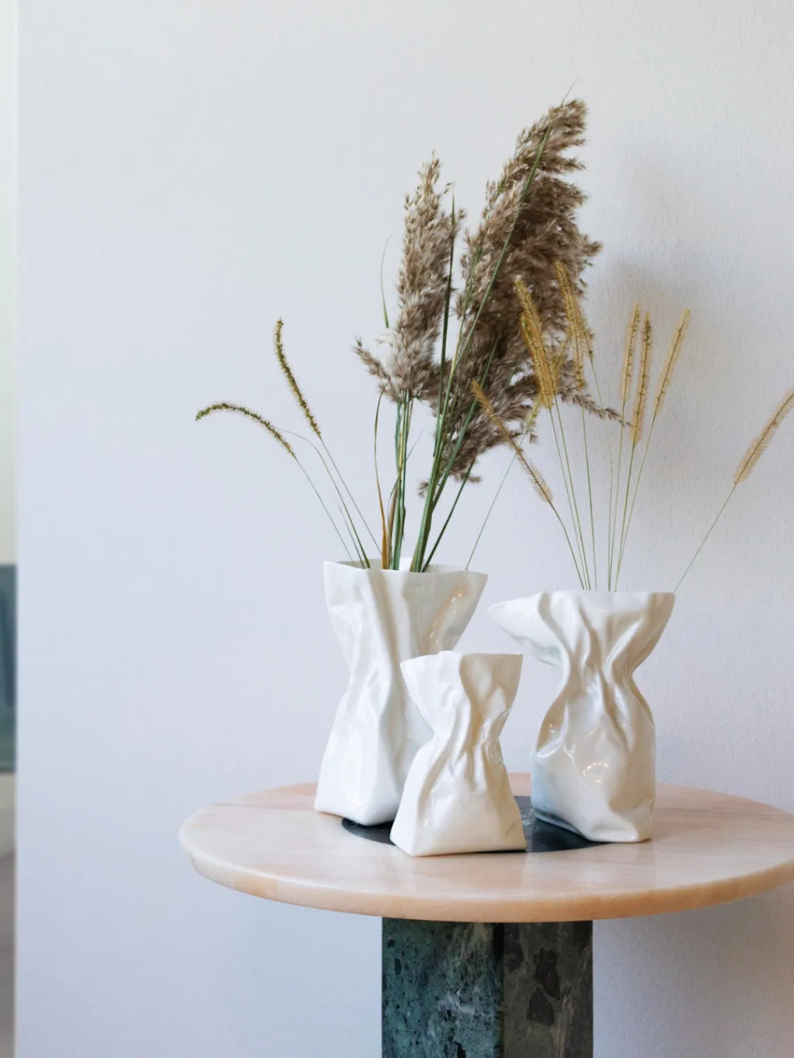 Jarrones|Jarrones>Driade Jarrón de porcelana de diseño Adelaide, 20 cm