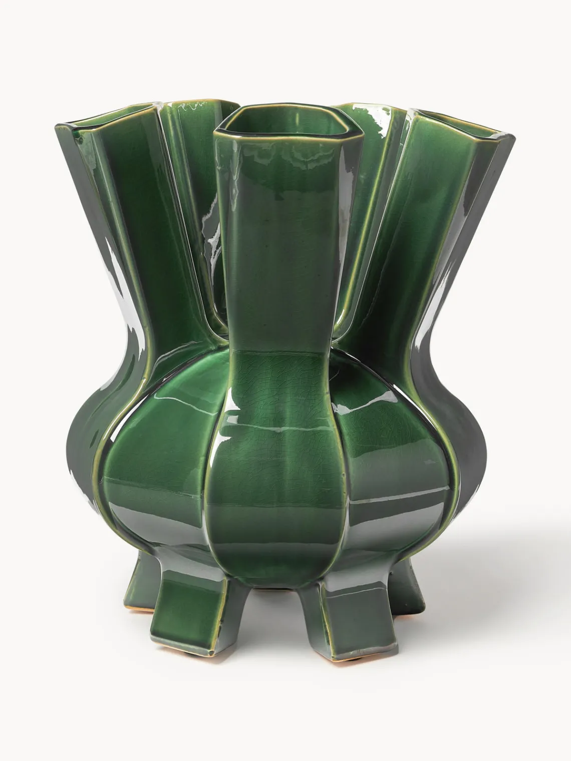 Jarrón de porcelana de diseño Puyi, Al 34 cm Jarrones|Jarrones