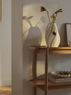 Jarrones|Jarrones>Westwing Collection Jarrón de porcelana en 3D Melody, 29 cm