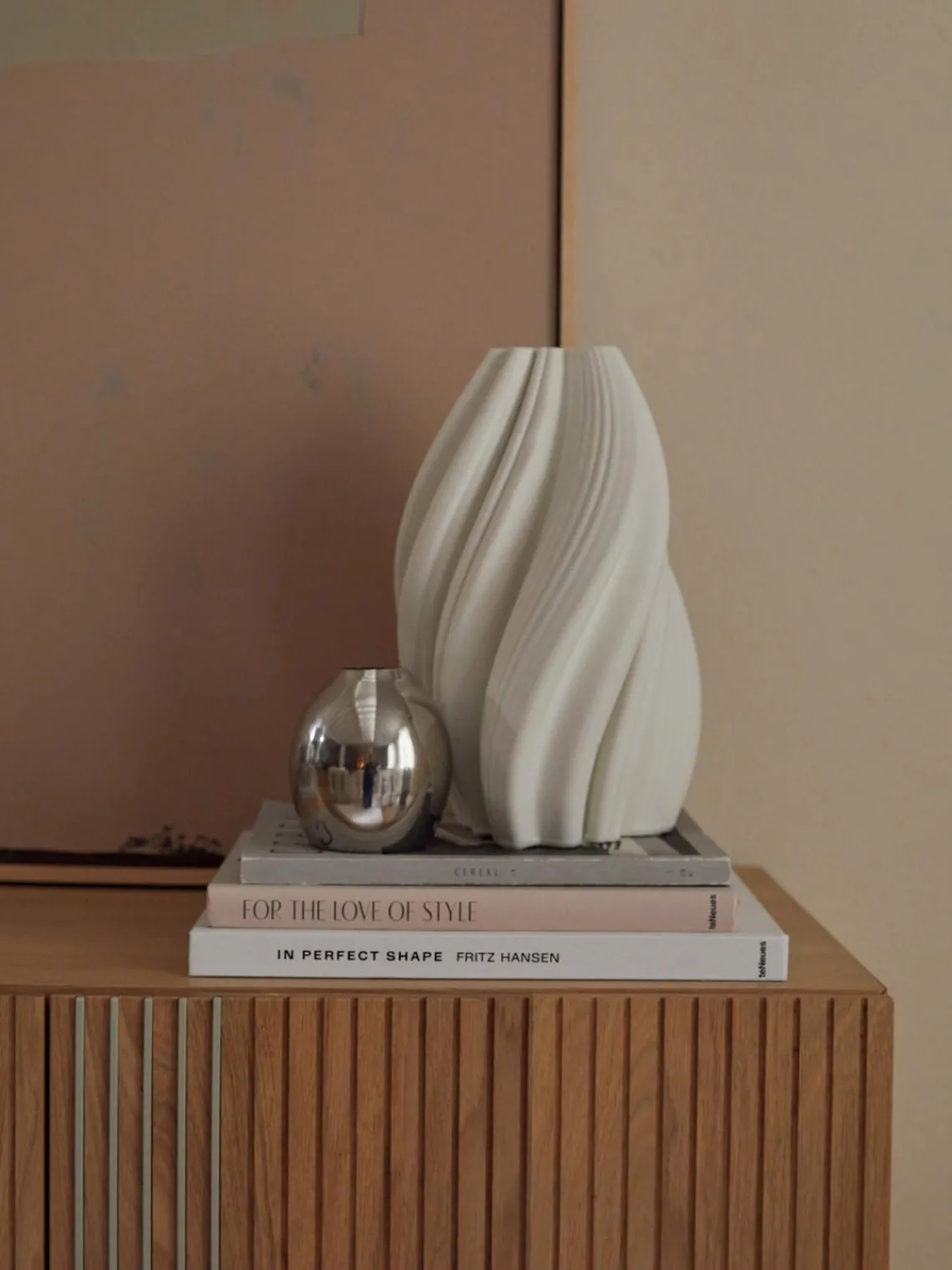 Jarrones|Jarrones>Westwing Collection Jarrón de porcelana en 3D Melody, 29 cm