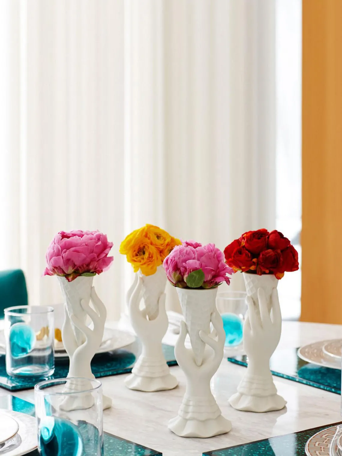 Discount Jarrón de porcelana I-Scream, 20 cm Jarrones|Jarrones