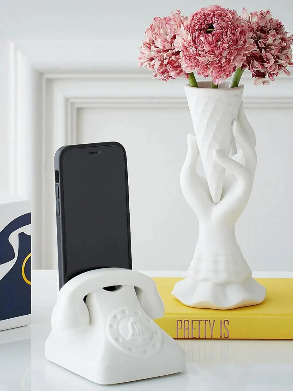 Discount Jarrón de porcelana I-Scream, 20 cm Jarrones|Jarrones