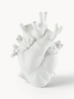 Jarrones|Jarrones>SELETTI Jarrón de porcelana Love, Al 25 cm Blanco mate