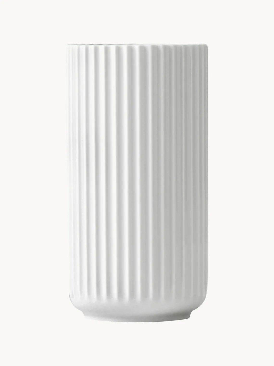 Jarrones|Jarrones>Lyngby Porcelaen Jarrón de porcelana Lyngby, 21 cm Blanco