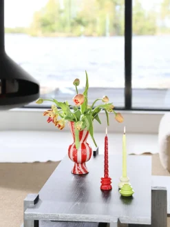 Outlet Jarrón de rombos pintado a mano, 30 cm Jarrones|Jarrones