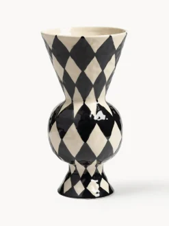 Online Jarrón de rombos pintado a mano, 30 cm Jarrones|Jarrones
