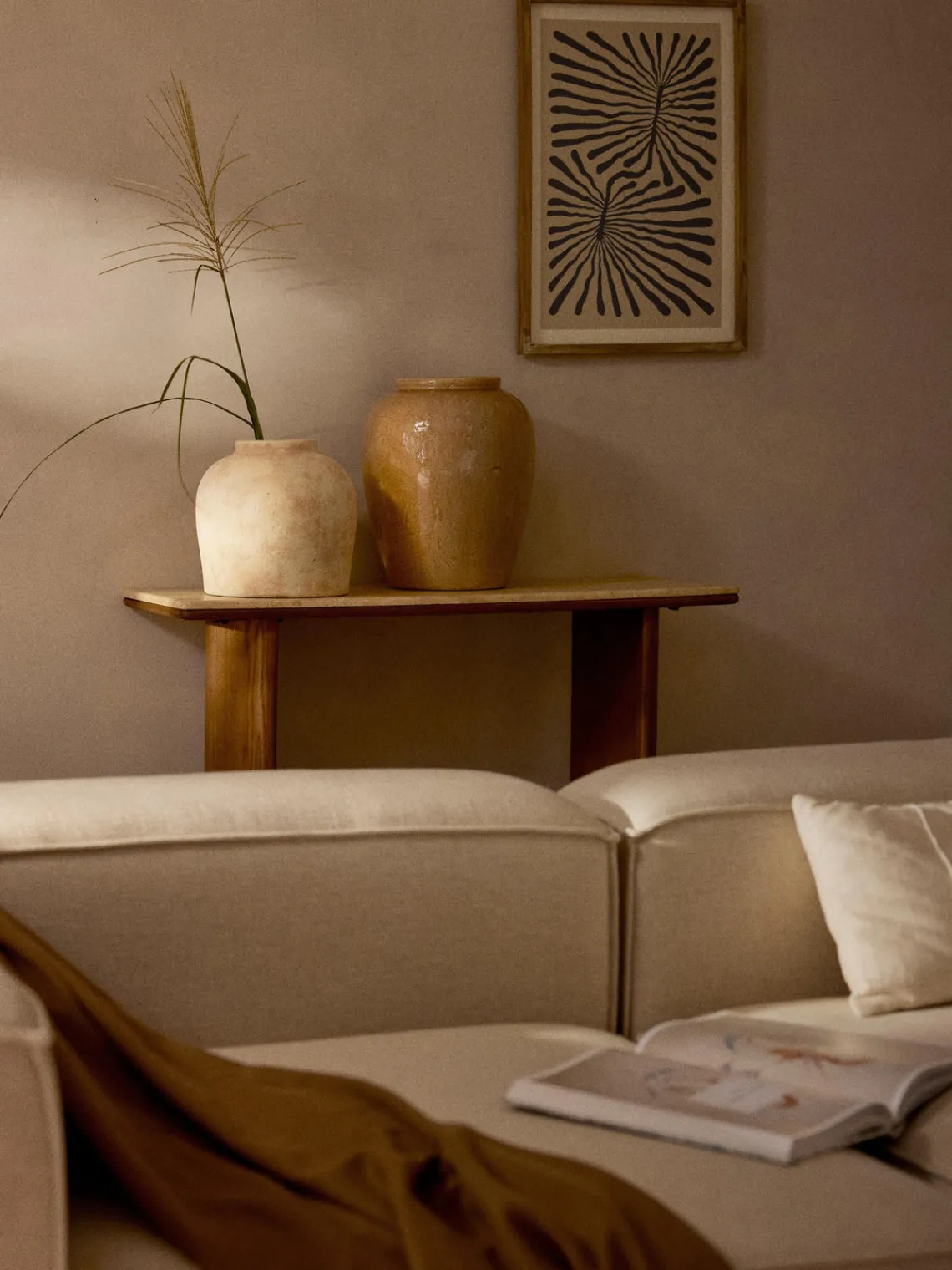 Jarrones|Jarrones>Westwing Collection Jarrón de suelo de terracota Hilo, 28 cm