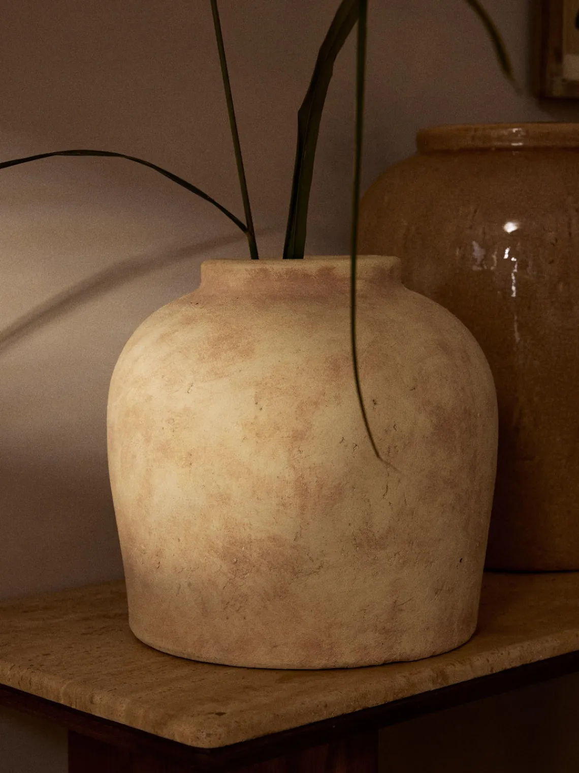 Jarrones|Jarrones>Westwing Collection Jarrón de suelo de terracota Hilo, 28 cm