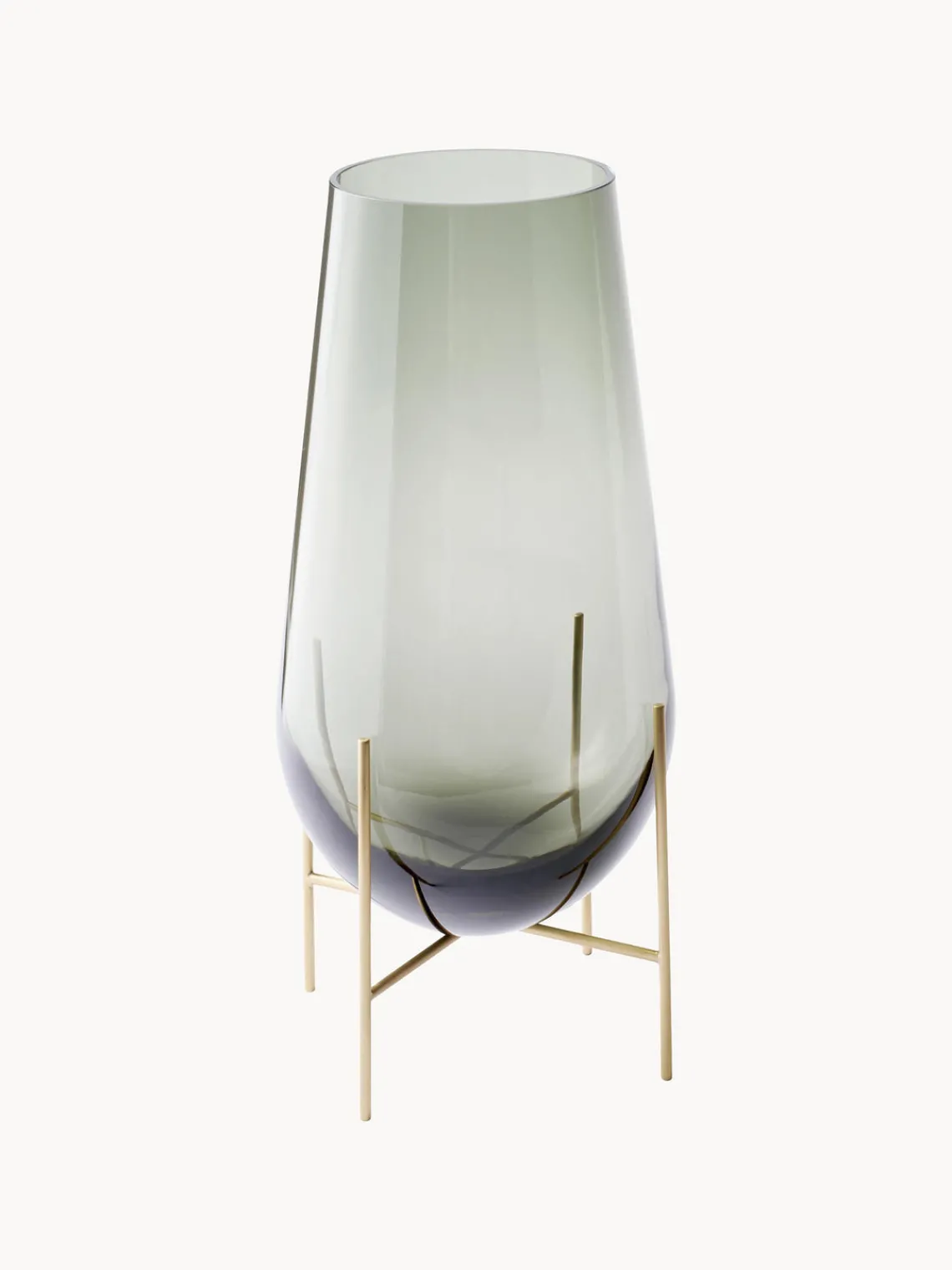 Jarrones|Jarrones>Audo Copenhagen Jarrón de suelo soplado Échasse, 28 cm