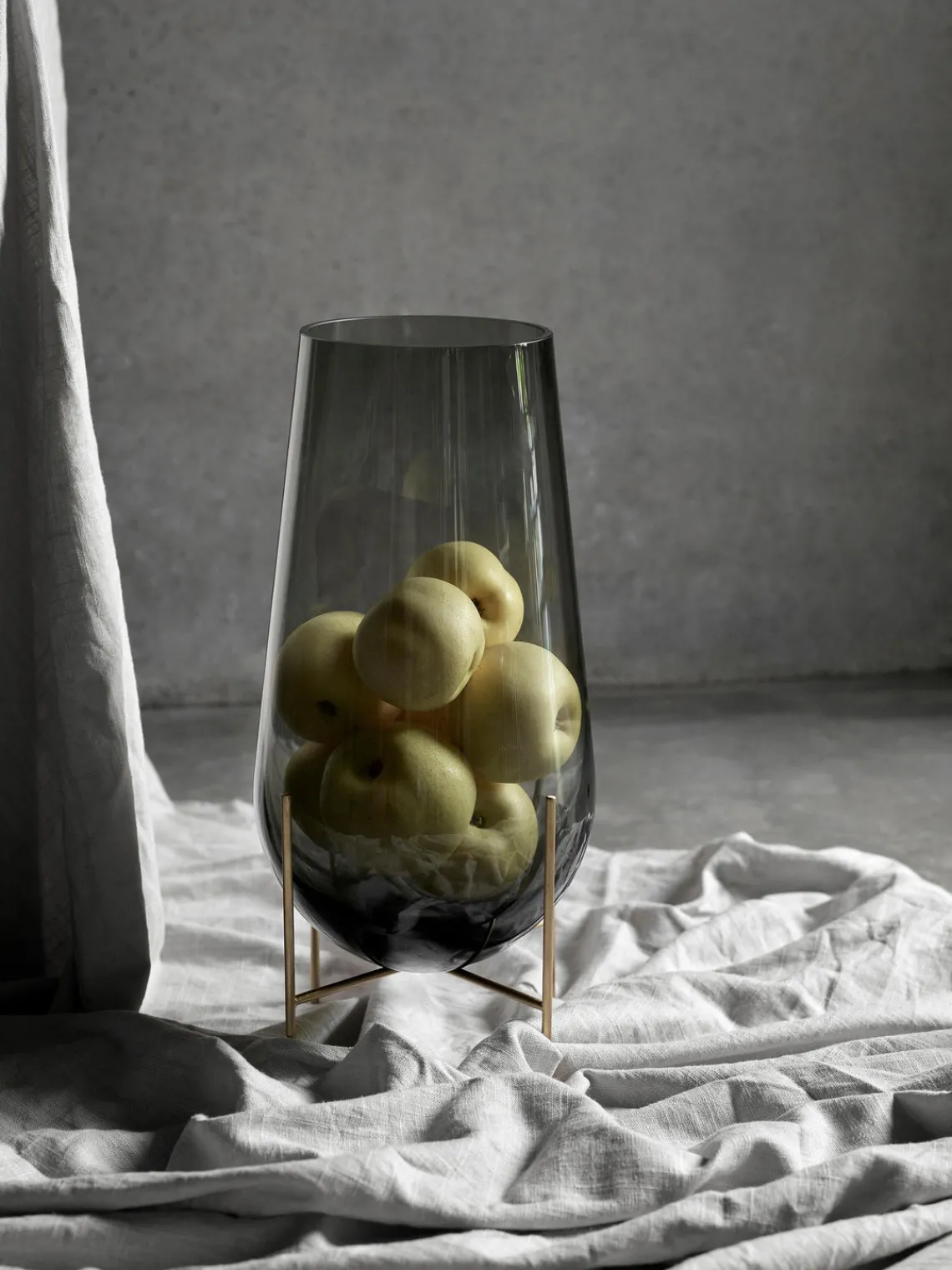 Jarrones|Jarrones>Audo Copenhagen Jarrón de suelo soplado Échasse, 28 cm