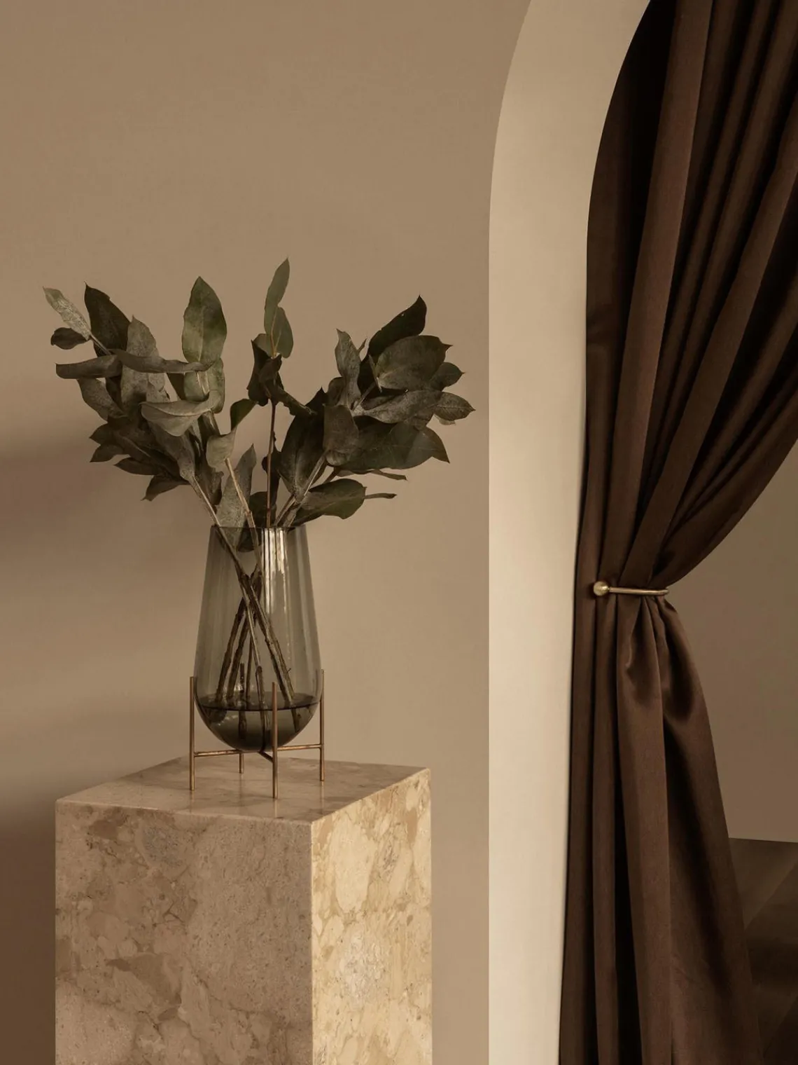 Jarrones|Jarrones>Audo Copenhagen Jarrón de suelo soplado Échasse, 28 cm