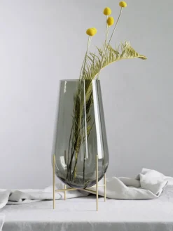 New Jarrón de suelo soplado Échasse, 44 cm Jarrones|Jarrones