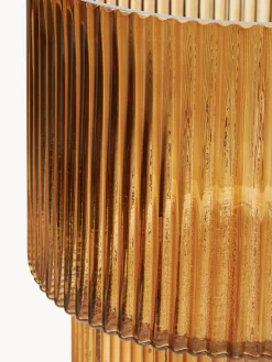 New Jarrón de vidrio acanalado Lija, 30 cm Jarrones|Jarrones