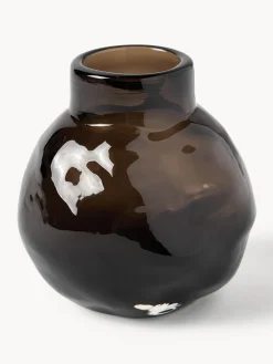 Jarrones|Jarrones>DBKD Jarrón de vidrio Bunch, 12 cm Greige semitransparente