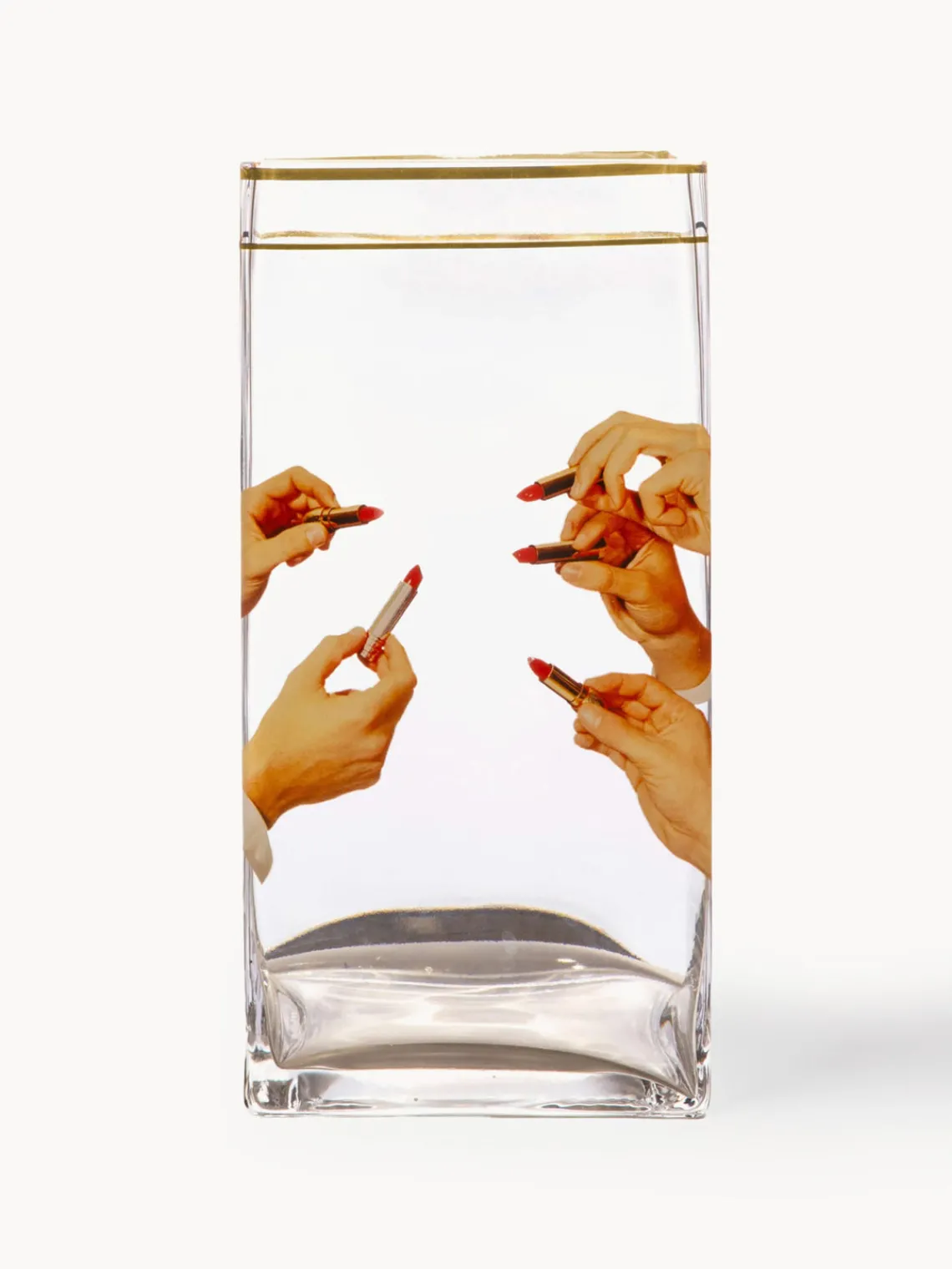 Jarrones|Jarrones>SELETTI Jarrón de vidrio , 30 cm Lipsticks