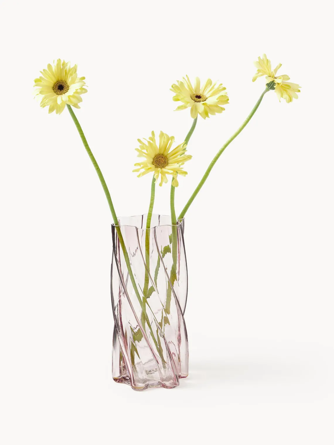 Jarrones|Jarrones>&k Amsterdam Jarrón de vidrio Marshmallow, 25 cm