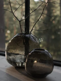 Hot Jarrón de vidrio Pebble, Ø 28 cm Jarrones|Jarrones