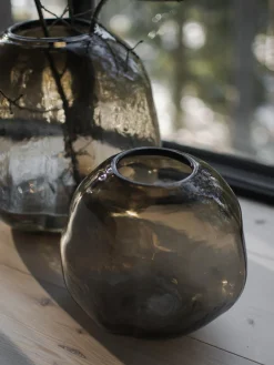 Hot Jarrón de vidrio Pebble, Ø 28 cm Jarrones|Jarrones