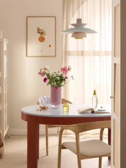 Jarrones|Jarrones>Westwing Collection Jarrón de vidrio Rosabella, 28 cm Rosa oscuro