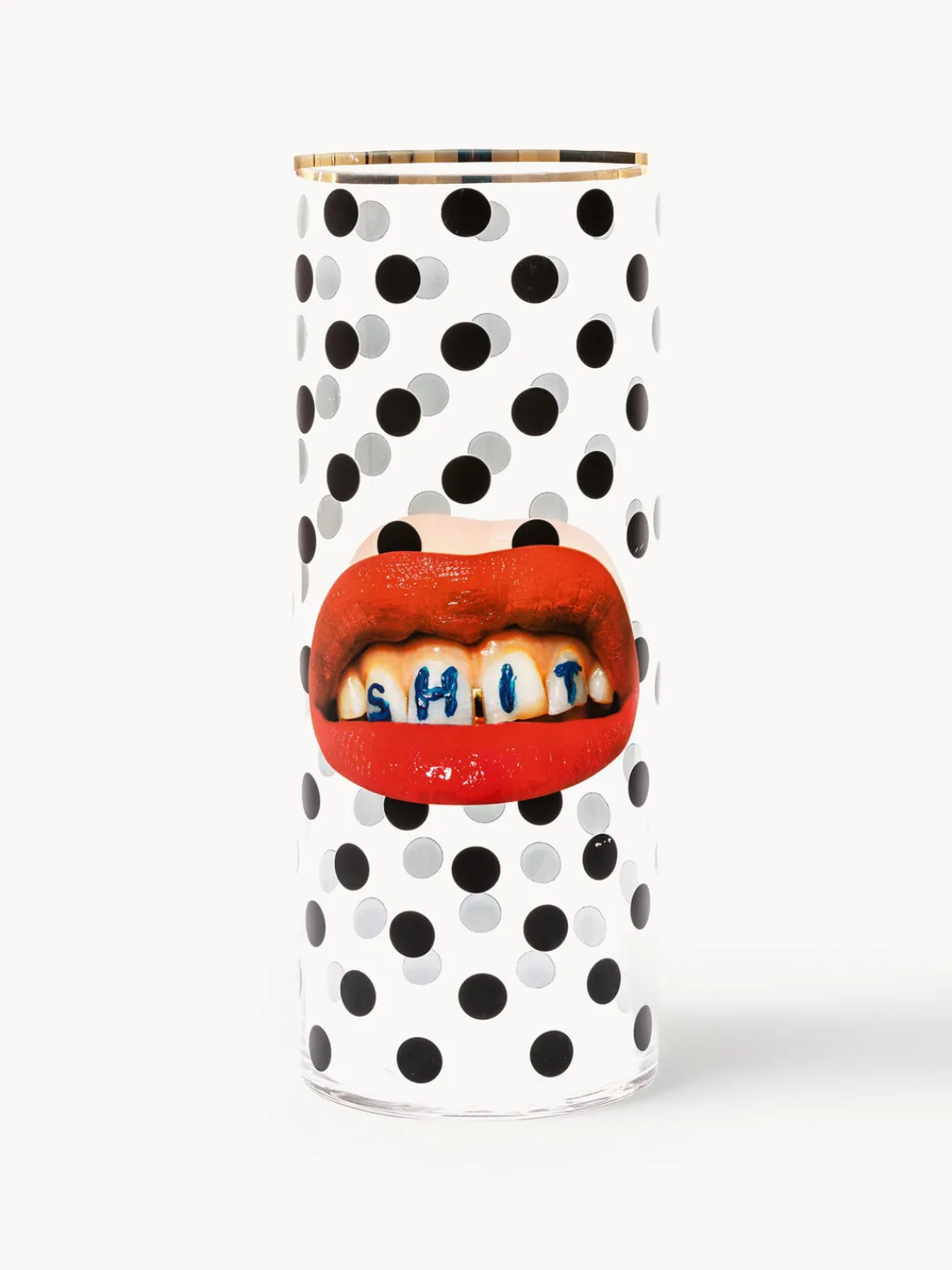 Jarrones|Jarrones>SELETTI Jarrón de vidrio Sea Girl, 30 cm Toiletpaper